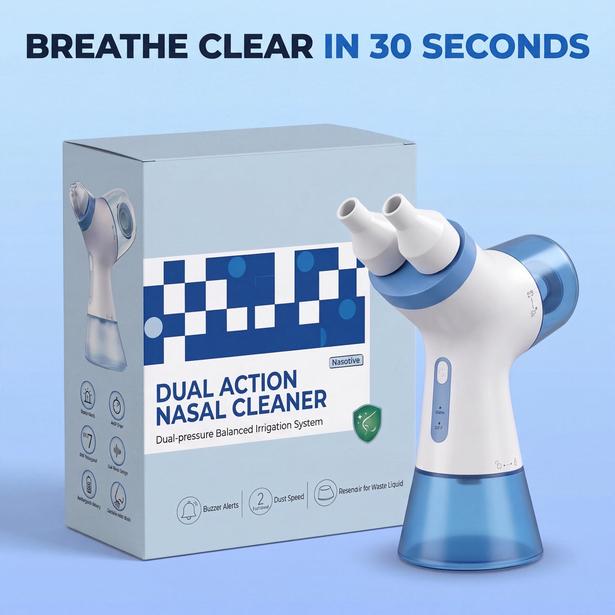 Dual-Action Nasal Cleaner