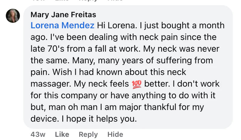 Customer testimonial